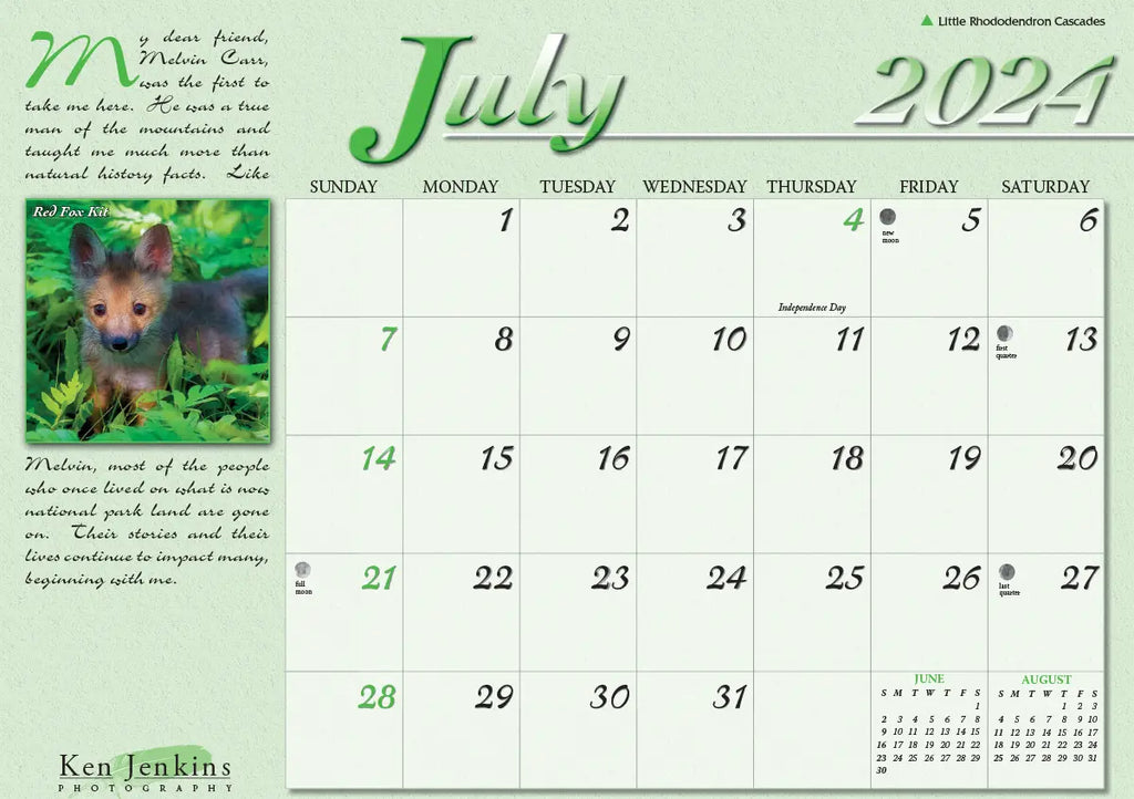 2024 Great Smoky Mountains National Park Calendar Ken Jenkins Photography