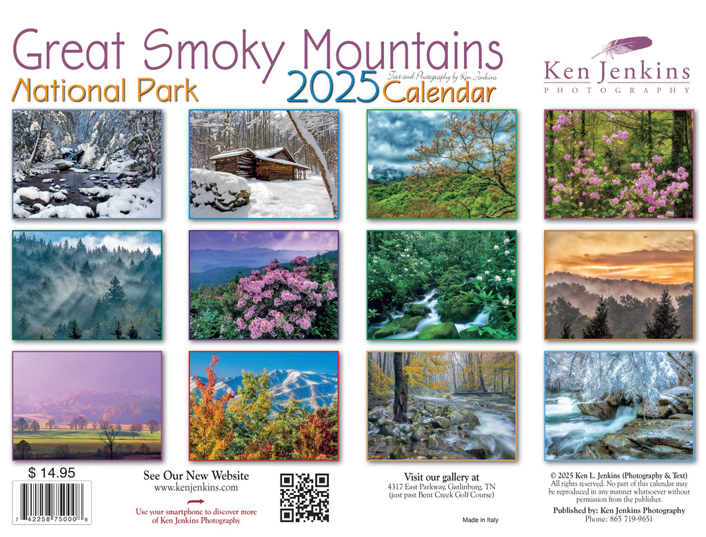 2025 Great Smoky Mountains National Park Calendar