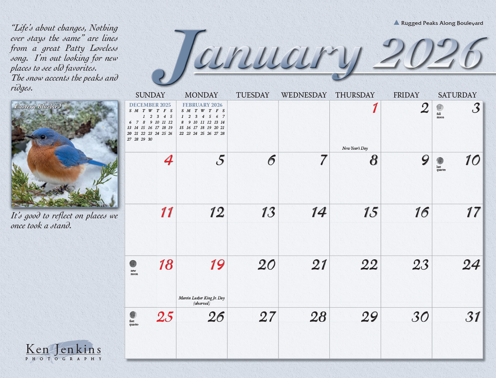 2026 Great Smoky Mountains National Park Calendar
