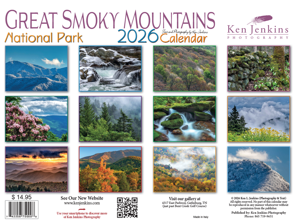2026 Great Smoky Mountains National Park Calendar