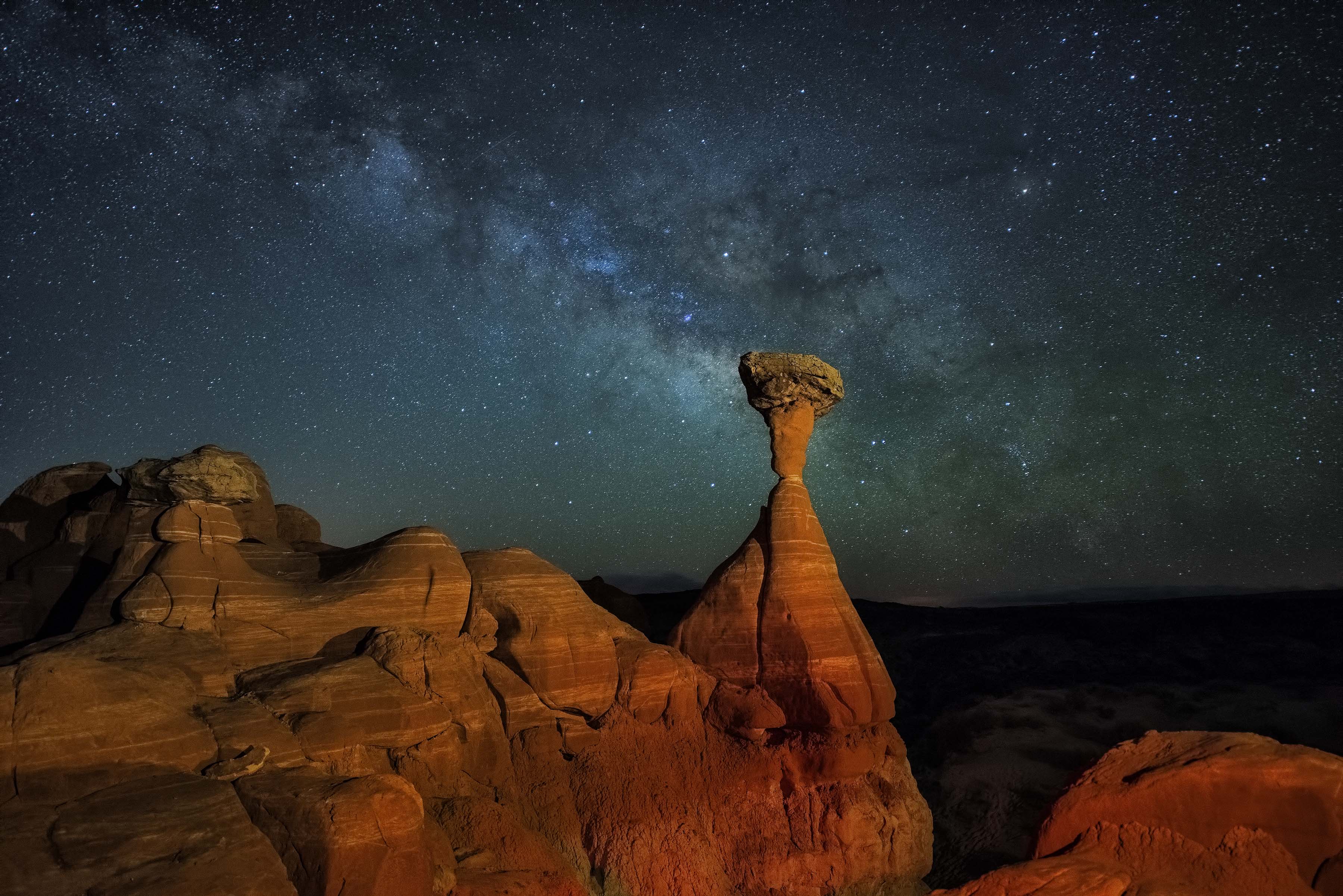Mid-Morning Milky Way in Toadstools - Ken Jenkins Photography