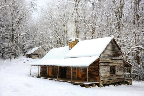 Winter Morning At Noah Ogle Cabin- GSM