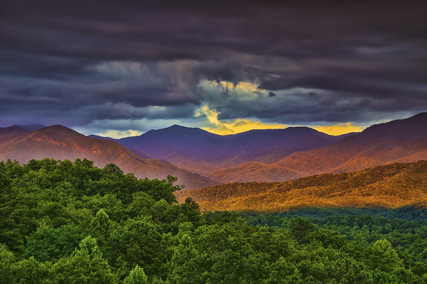 Light Beneath the Storm- Great Smoky Mtns