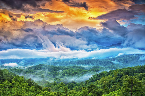 Stormy Break Up and Sunset Backdrop- GSM