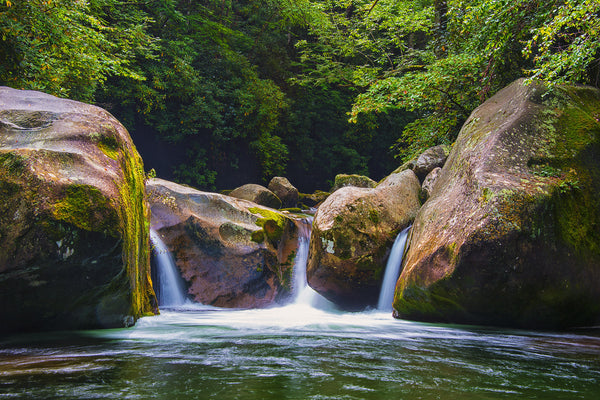 Triple Cascades of Midnight Hole- Big Creek