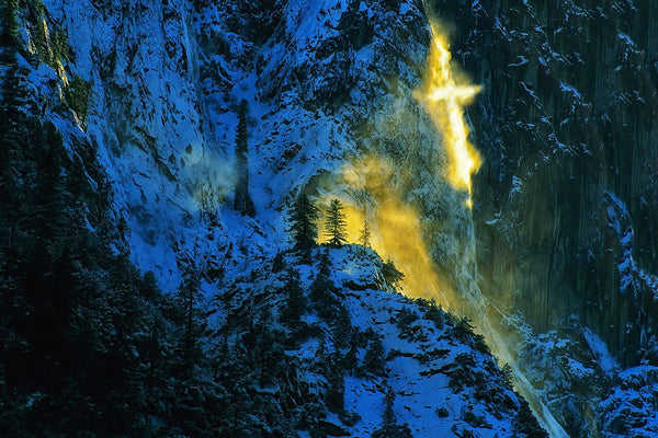 First Light Ice Fall- Yosemite