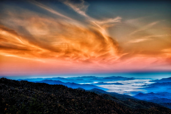 Predawn Outburst- Great Smoky Mountains