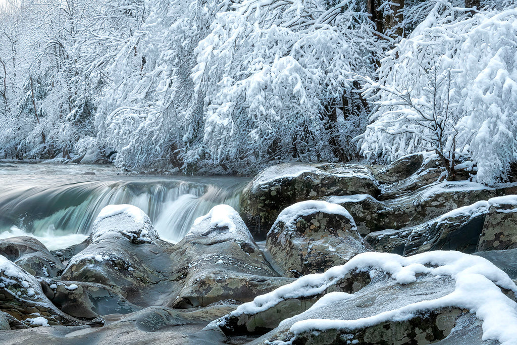 Winter Crusting On Greenbrier Falls- GSM